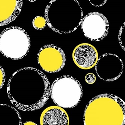 SUNDANCE BLACK MULTI COLOR CIRCLES