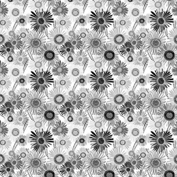 MERLOT CRAZY DAISIES WHITE