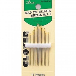 GOLD EYE MILLINER NEEDLS (SIZE 3-9)