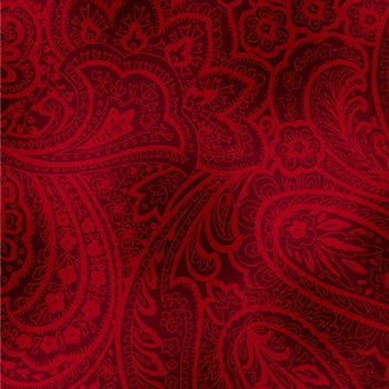 108 WIDE RADIANT PAISLEY BRICK RED