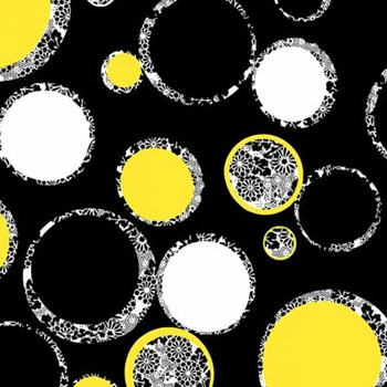 SUNDANCE BLACK MULTI COLOR CIRCLES